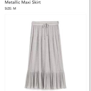 DKNY METALLIC SOMCER MAXI SKIRT